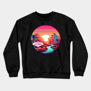 Sunset over Las Vegas Crewneck Sweatshirt